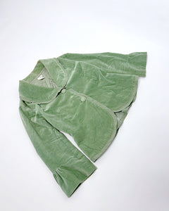 Velvet mint matcha green 90’s jacket
