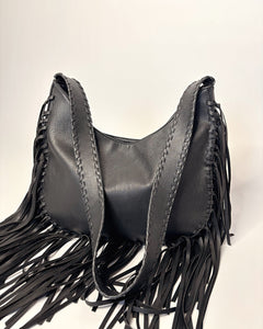 Fringe leather 2000’s large bag