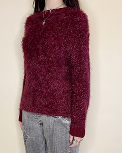 Burgundy mohair sweater