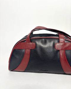 Burgundy contrasting 2000’s bowling bag