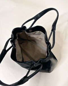 Pony hair leather bag