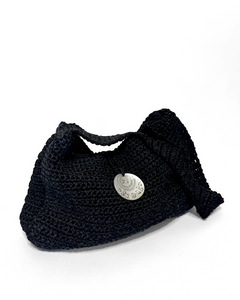 Crochet mother of pearl bag