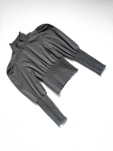 2000's grey smock top