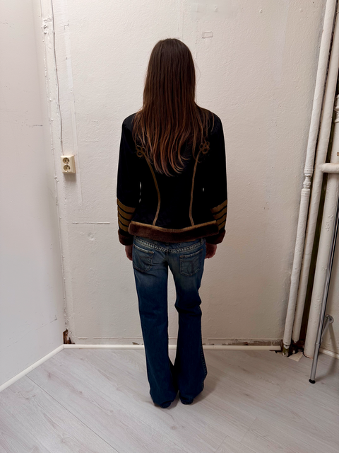 s0116 faux fur orchestra jacket