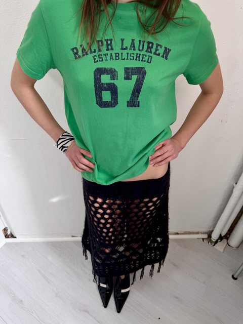 s0127 crochet fringe skirt