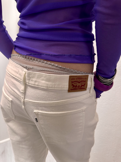 s0123 levi’s 315 white jeans (W31 L32)