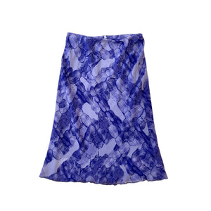 Purple mesh skirt