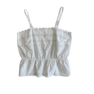70's broderie anglaise top