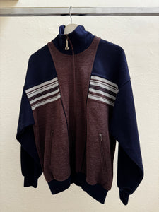 80's wool blend track jacket