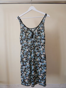 Petite floral 60's slip dress