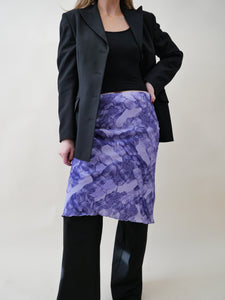 Purple mesh skirt