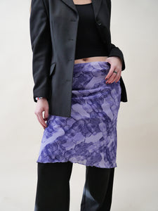 Purple mesh skirt