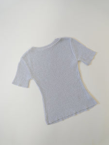 Grey knit 70's shirt