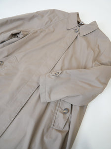 Cropped a-line trenchcoat