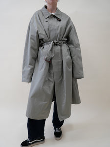 Belted 80's khaki trenchcoat