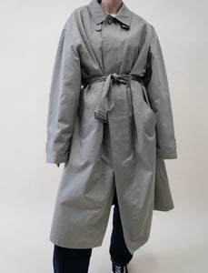 Belted 80's khaki trenchcoat