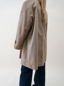 Cropped a-line trenchcoat