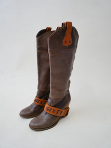 Miss Sixty equestrian wedge boots