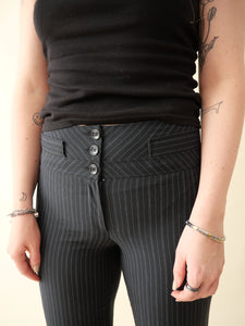 Pinstripe flare pants