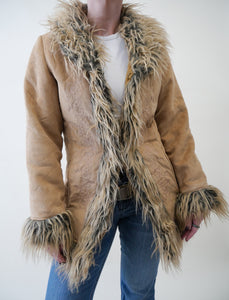 Penny lane faux shearling coat