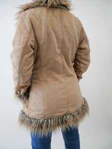 Penny lane faux shearling coat