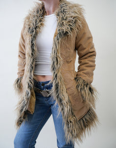 Penny lane faux shearling coat