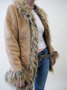 Penny lane faux shearling coat