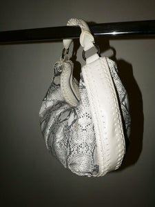 Roberto Cavalli snake print hobo bag