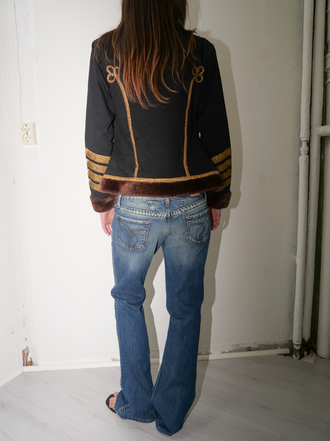 s0116 faux fur orchestra jacket