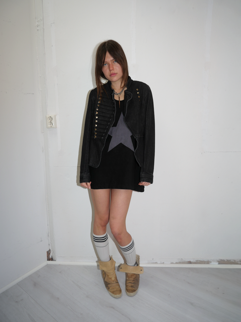 S0153 denim hussar jacket