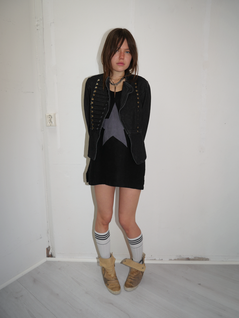 S0153 denim hussar jacket