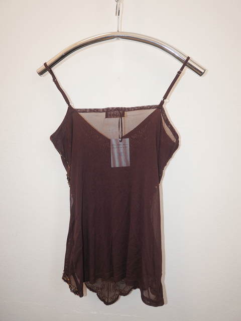 2000's beaded mesh top
