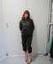 2000's pinstripe cargo capri pants