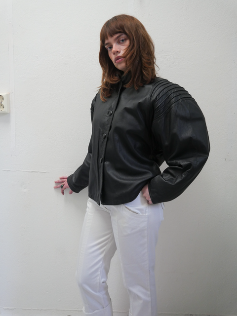 1980's leather bomber jacket
