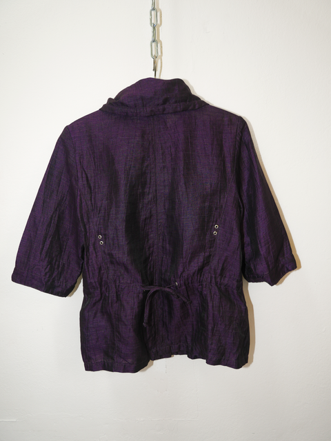 2000's shimmer linen jacket