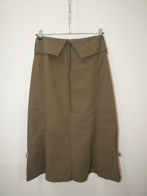 2000's foldover cargo maxi skirt