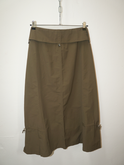 2000's foldover cargo maxi skirt