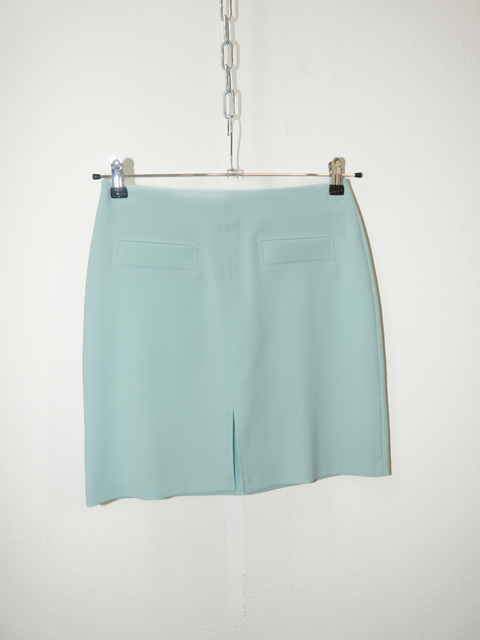 1990’s tiffany blue mini skirt