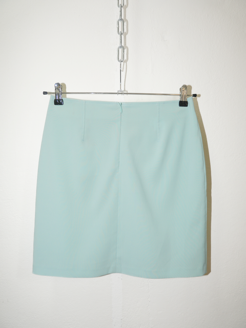 1990’s tiffany blue mini skirt