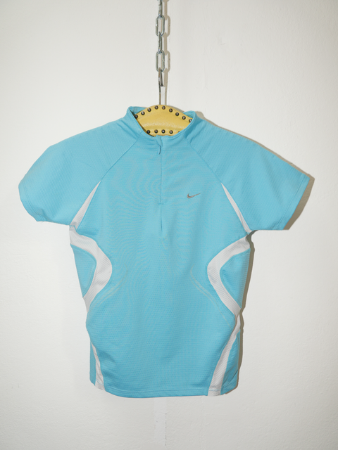 2000's ice blue nike motion top