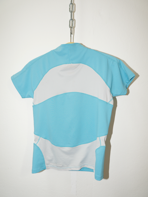 2000's ice blue nike motion top