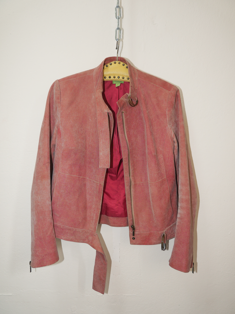 2000's pink suede jacket