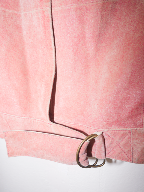2000's pink suede jacket
