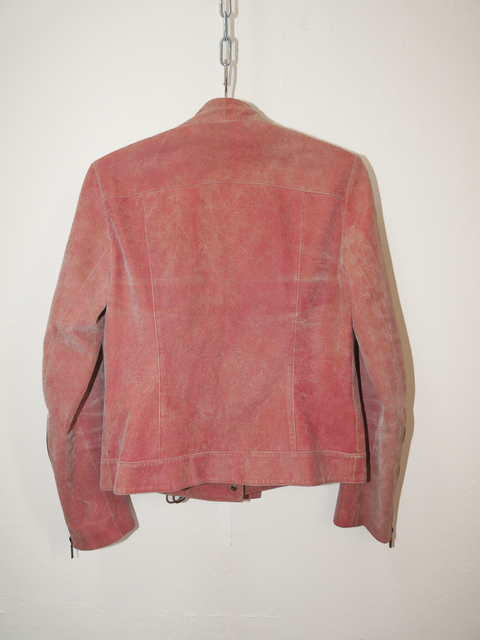 2000's pink suede jacket