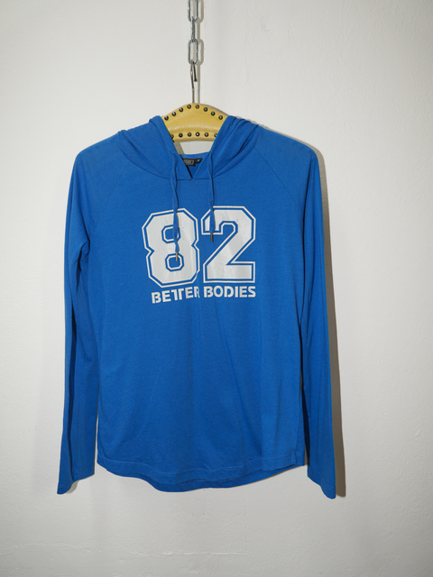 2000’s cobalt hooded long sleeve top
