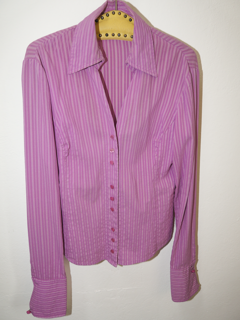 2000’s lilac striped cotton shirt