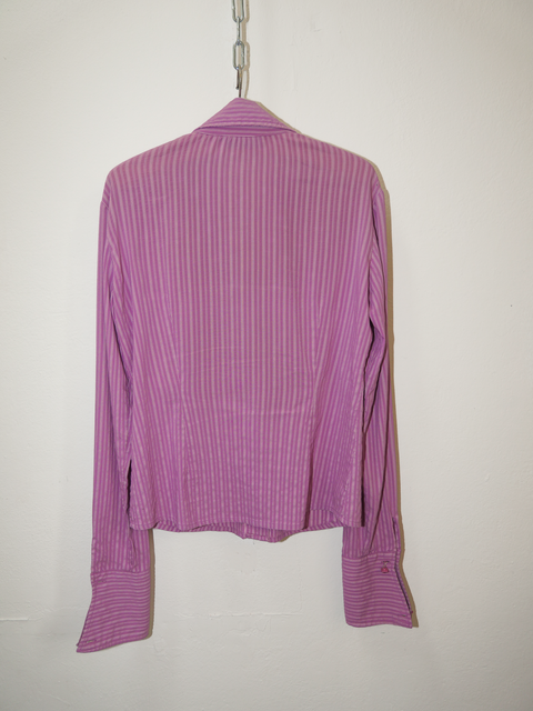 2000’s lilac striped cotton shirt