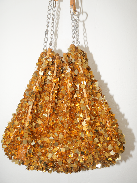 1990’s gold sequin shoulder bag