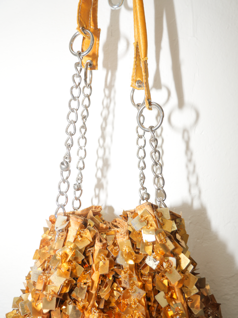 1990’s gold sequin shoulder bag