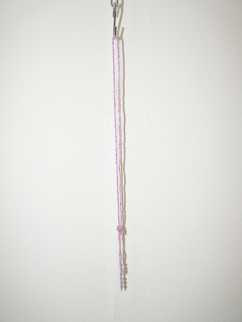 2000's purple wrap around beaded necklace